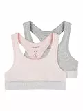 NAME IT Mädchen Nkfshort Top 2p Noos Unterhose, Barely Pink/Pack:w/ Grey Melange, 146/152 EU