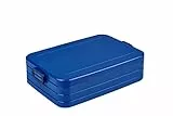 Mepal - Lunchbox Take a Break Large - Brotdose To Go - Für 4 Sandwiches oder 8 Brotscheiben - Meal Prep Box - Essensbox mit Unterteilung - Spülmaschinenfest - 1500 ml - Vivid Blue