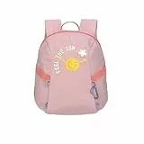 LÄSSIG Kleiner Kinderrucksack für Kita Kindertasche Krippenrucksack mit Brustgurt 3,5 Liter/Tiny Backpack Outdoor Sunshine peach