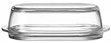 LEONARDO HOME Ciao Butterdose, B/H/T: 20,8/6,5/10 cm, spülmaschinengeeignet, Klarglas, 063690