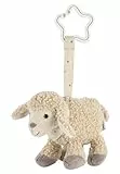 Sterntaler Spielzeuganhänger Schaf Flocke - Kinderwagen Spielzeug aus weichem Stoff - Baby Spielzeug zum Aufhängen - Spielbogen Anhänger mit Sternförmiger Aufhängung, sandfarben