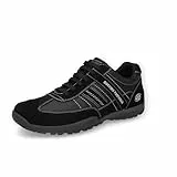 Dockers by Gerli Herren Low-Top Sneaker, Männer Halbschuhe,straßenschuhe,Strassenschuhe,Sportschuhe,Freizeitschuhe,schwarz/grau,43 EU