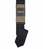 Venti Set aus Krawatte und Einstecktuch gemustert Dunkelblau Einheitsgröße