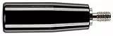 HALDER 24530.0050 Zylindergriffe, Schwarz, d1=26 mm / d2=M8 / Stahl