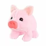 Sharplace Elektrisches Plüschschweinchen-Spielzeug, interaktives Ferkel-Haustier, weich, realistisch, laufendes Schweinchen-Spielzeug, Stofftier für Mädchen, Rosa