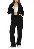 Redbridge Jogginganzug Zweiteiliges Sweat Set mit Zip Hoodie und Hose Bequemer Trainingsanzug für Freizeit Sport und Loungewear Schwarz M