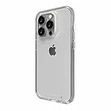 Gear4 ZAGG Crystal Palace Clear Case für iPhone 14 Pro, Fallschutz, Militärqualität, Polycarbonat-Rückplatte, D30 Kanten-zu-Kante-Schutz, Anti-Vergilbung, kabelloses Laden