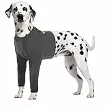CITÉTOILE Hundebody Nach Op, Wundschutzanzüge für Hunde Mit Bein, Vornebeinschutz für Verletzung Hund, Grau, L