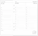newestor 2026 Tagebuch nachfüllen A5, 1 Tag auf einer Seite, kompatibel mit Filofax A5 Organiser, 148 x 210mm