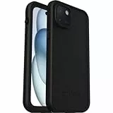 OtterBox Fre Hülle für iPhone 15 Plus für MagSafe, Wasserdicht (IP68), stoßfest, schmutzabweisend, schlanke Hülle mit integriertem Displayschutz, 5X getestet nach Militärstandard, Schwarz