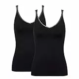 Sloggi Damen GO Shirt 01 C2P, Black, M