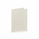 PAPERADO 50 Faltkarten DIN A6 - Terra Vanilla Creme Beige - 10,5 x 14,8 cm - 220 g/m² - Doppelkarte Klappkarte Einladungskarte