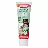 BEAPHAR - Zahnpasta Für Hunde Und Katzen - Schützt Vor Plaque Und Zahnstein - Mit Pfefferminz Und Petersilie Für Frischen Atem - Ohne Fluoride - 100 g
