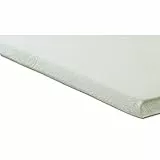 ELONEO Matratzenauflagen-Ersatzbezug mit Reißverschluss, Aloe Vera Bezug geeignet für alle 4 cm Matratzen Topper, allergikerfreundlich, hautfreundlich u. waschbar, Weiß (100 x 200 cm)