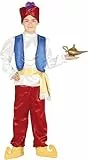 FIESTAS GUIRCA Arabischer Prinz Kostüm Kinder - Alter 10-12 Jahre - Mächtiger Sultan Kostüm Jungen Orient Kostüm, Indischer König Kostüm Jungen Karneval, Wunderlampe Araber Kostüm Fasching, Halloween