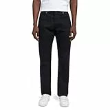Lee Herren Straight Fit Xm Jeans, Schwarz, 44W / 32L EU