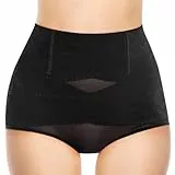 DiULi Shape Unterhose Damen, Bauchweg Miederhose Hoher Taille Shapewear Damen, Miederslip Figurformende Bauchkontrolle Body Shaper für Frauen (Größe L-Schwarz)
