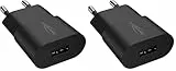 ANSMANN USB Ladegerät 5W 1A, Traveller USB Power Adapter/Netzteil besonders geeignet für Apple iPhone, Samsung Galaxy, Huawei, Xiaomi, Tablet, GoPro, e-Book Reader, etc (Packung mit 2)