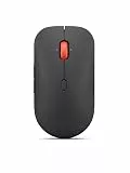 Lenovo Pro Plus 6050 - Maus - Multi-Mode - optisch - 6 Tasten - kabellos - Bluetooth 5.3, 2.4 GHz - kabelloser Empfänger (USB) - Finsternis schwarz - braune Box
