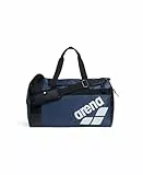 Arena All Set Reisetasche für Wochenendkabine, Gepäck, Schuhfach, Fitnessstudio, Training, Ausrüstung, Tasche für Teenager, Herren, Damen, Marineblau, 40 Liter