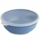 Rotho Tresa Schüssel Deckel, lebensmittelechter Kunststoff (PP) BPA-frei, blau/transparent, 1.02l, 18.2 cm