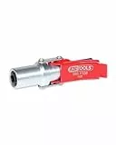 KS Tools 980.1108 Quick-Lock Schnellkupplung für Fettpressen, 1/8 Rot/Silber
