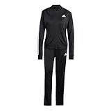 adidas Damen Essentials 3-Stripes Track Suit, Black, XL