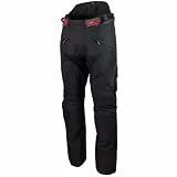 Roleff Racewear Motorradhose/Trägerhose Textil, Schwarz, Größe L