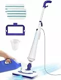 Professioneller Dampfreiniger, 1300W Bodendämpfer mit Waschmittelkammer, 25S Aufheizung, leichter Dampfgarer für die Reinigung mit 2 waschbaren Pads, sicher für Fliesen, Polster, Teppich, Hartholz