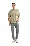 DeFacto Herren Chino Hose - Stilvolle und Bequeme Herrenhose - Klassische Chino-Hosen für einen modischen Look und höchsten Green 33-30