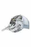 Camp David Herren Trucker Cap mit All Over Print und Patch Silver Blue, None