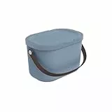 Rotho Babydesign Windeleimer YUMA – Geruchsdichter Windelbehälter aus recyceltem Kunststoff, hygienisch & umweltfreundlich – mit Deckel & Tragegriff, Blau