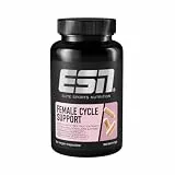 ESN Female Cycle Support, 90 Kapseln, vegan, mit L-Carnitin, Pflanzenextrakten, Coenzym Q10, Vitamin B6 und Zink