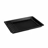 Zenker Black Metallic Perforiertes Backblech – Ausziehbar für perfekte Baguettes, Kuchen & Pizza, 52-37x33 cm, Ausziehbares Blech, Perforiert