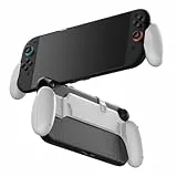 TNP Grip Case für Nintendo Switch 2 2025 - Ergonomischer Griff mit schlankem, leichtem, bequemem Griff, kompatibel mit Nintendo Switch/OLED, Weiß