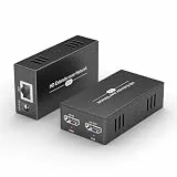 Steetek HDMI Extender Über IP, 150 m/492 ft 1080P Über Cat5e/6/7/8 Kabel, 1-zu-Mehrfach-Transport Mit Lokalem Loopout, EDID RJ45 Plug & Play