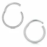 Briana Williams Nasenring Helix Ring Septum Piercing Clicker 18g 20g Edelstahl Lippenpiercing Ohrpiercing Nasenpiercing