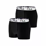 FILA BoxerShorts Herren Bewegungsfreiheit, Unterhosen Männer, Luftiges Netzgewebe, Ultraweich (2er Pack)