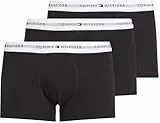 Tommy Hilfiger Herren 3er Pack Boxershorts Trunks mit Logobund, Mehrfarbig (Th Wht/Th Wht/Th Wht), M