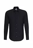 Seidensticker Herren Mens Slim Longsleeve Cotton Business Shirt, Schwarz(675198), 40 EU