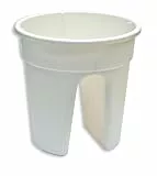KHW 34131 Blumentopf Flowerclip, 3-er Set, weiß