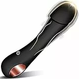 Silikon Klassische Vibrator Vibration für Frauen Sexspielzeug Vibratoren für sie Klitoris Leise, Sex Toys Realistische Dildo Analvibrator für Paare mit 10 Modi G-Punkt Vibrators (Obsidianschwarz)