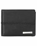 Quiksilver™ Stitchy Trifold Wallet Dreifach faltbares Portemonnaie Männer, Schwarz