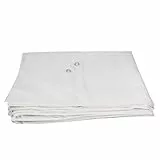 Lacers JaffaLine Gewebeplane - Robuste & wasserdichte Abdeckplane in verschiedenen Größen und Farben für optimalen Schutz im Outdoor-Bereich! (Weiß, 2x3m)