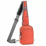 BROADREAM Diebstahlsichere Umhängetasche Sling Chest Crossbody Bag mit Reißverschluss Lock und RFID-Blockierung, Wasserdicht Brusttasche Schultertasche Männer Frauen für Outdoor-Sport und Wandern