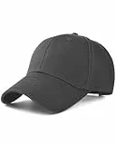 FURTALK Unisex Klassische Basecap Herren und Damen Baumwolle Cap Verstellbare Baseballkappe Grau