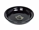 Nobby Katzen Keramik Milchschale Golden Cat, schwarz Ø 14,0 x 2,0 cm, 0,1 l, 1 Stück