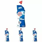 Sagrotan WC-Reiniger Ozeanfrische – 2in1 Reinigungsmittel mit Antischmutzfilm für langanhaltende WC-Frische – 1 x 750 ml (Packung mit 4)