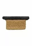 IZIA Damen Umhängetasche, Schwarz Beige, One Size