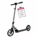 HUDORA Scooter Up 200 - Geräuscharmer Aluminium-Roller für bis zu 100kg - Höhenverstellbarer & zusammenklappbarer Tretroller - Ruckelfreier Kick-Scooter für Kinder / Jugendliche & Erwachsene